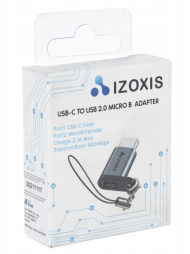 Adaptér OTG Micro USB 2.0 USB Type-C se šňůrkou