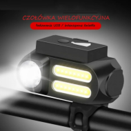 Dobíjecí čelovka COB LED NF-611 USB