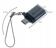 Adaptér OTG USB 3.0 USB TYPE-C se šňůrkou