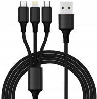 Rychlá nabíječka do auta QC 3.0 4xUSB + kabel