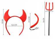 Kostým čerta - sada 4 prvků Kruzzel 22140