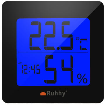 Digitální teploměr, meteorologická stanice, vlhkoměr LCD Ruhhy 5v1